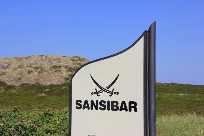 Sansibar Sylt Schild